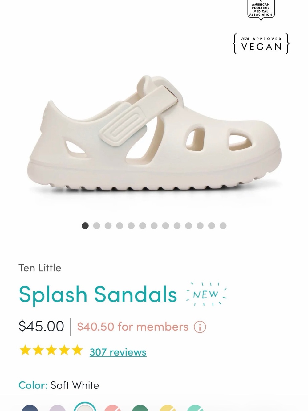 Ten Little Splash Sandal